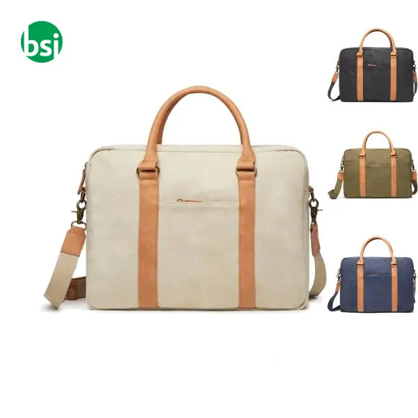 VINGA Bosler RCS recycled canvas computer bag -  1