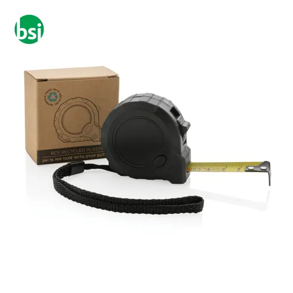 RCS recycled plastic 3M/16 mm tape with stop -  4