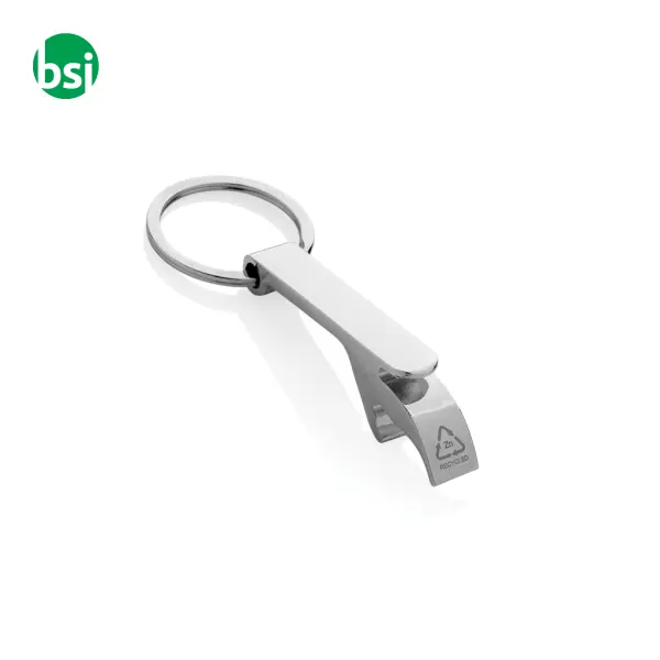 RCS recycled zinc alloy bottle opener keychain -  1