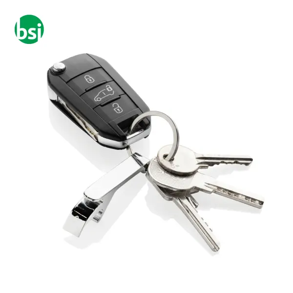 RCS recycled zinc alloy bottle opener keychain -  5