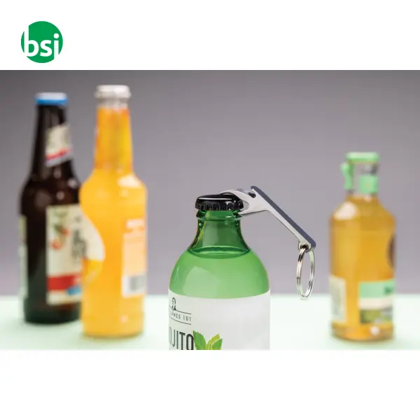 RCS recycled zinc alloy bottle opener keychain -  8