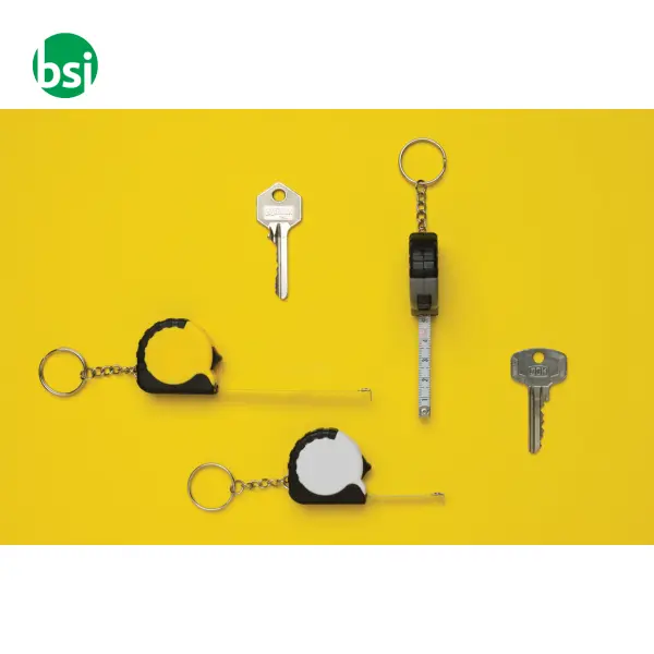 MeasureMate RCS reycled ABS 1 meter tape keychain -  9