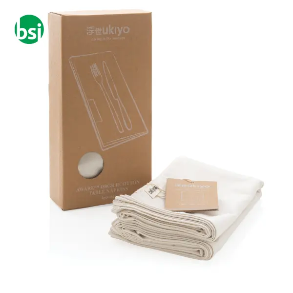 Ukiyo Aware 180gr rcotton table napkins 4pcs set -  5