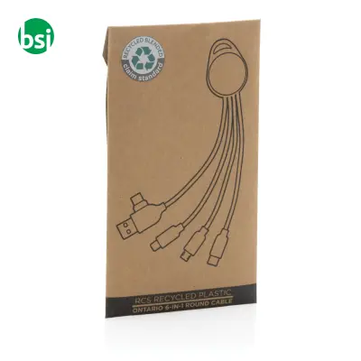 RCS recycled plastic Ontario 6-in-1 round cable - Immagine 7