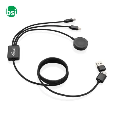 Terra RCS rPET 6-in-1 charging cable with watch - Immagine 9