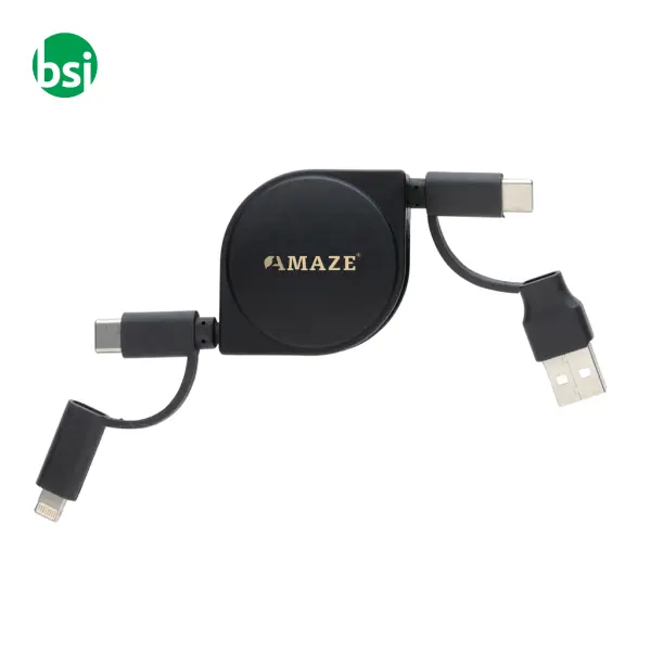 RCS standard recycled plastic and TPE 6-in-1 cable -  6