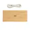 Bamboo alarm clock with 5W wireless charger - Anteprima 7