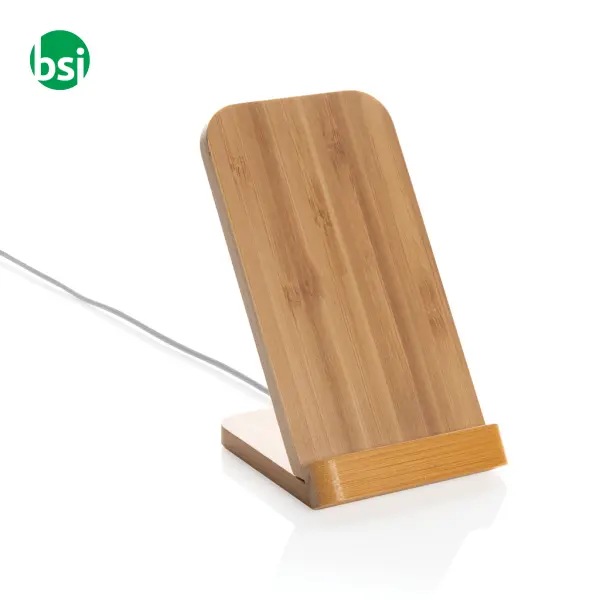 Bamboo 5W wireless charging stand -  1