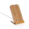 Bamboo 5W wireless charging stand - Anteprima 1
