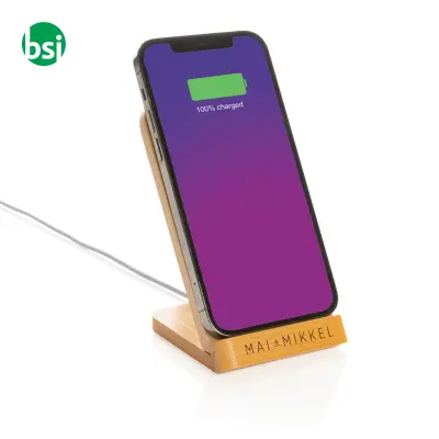 Bamboo 5W wireless charging stand - Immagine 6