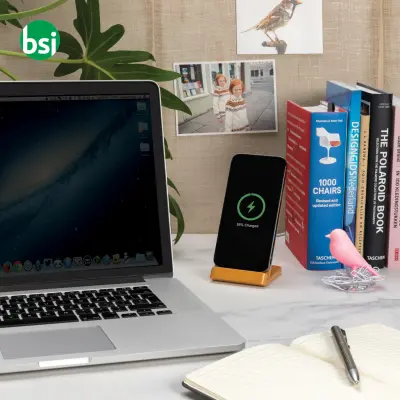 Bamboo 5W wireless charging stand - Immagine 7