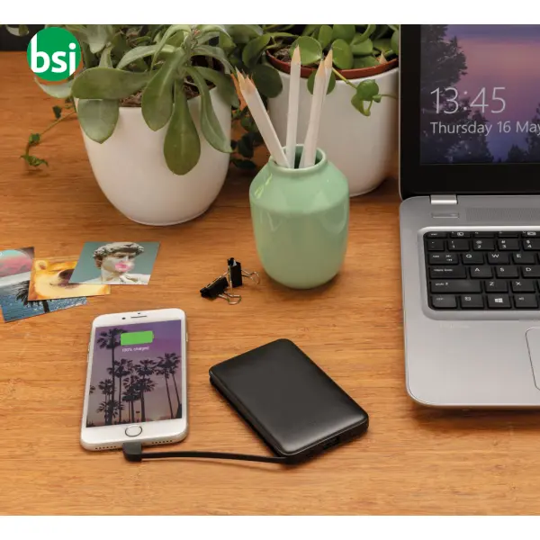 5.000 mAh Pocket Powerbank with integrated cables -  10