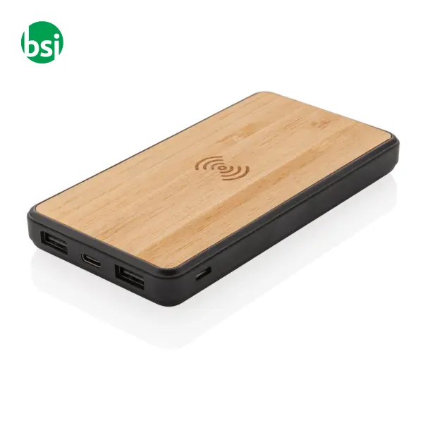 RCS recycled plastic 8000 mAh Wireless Powerbank -  1