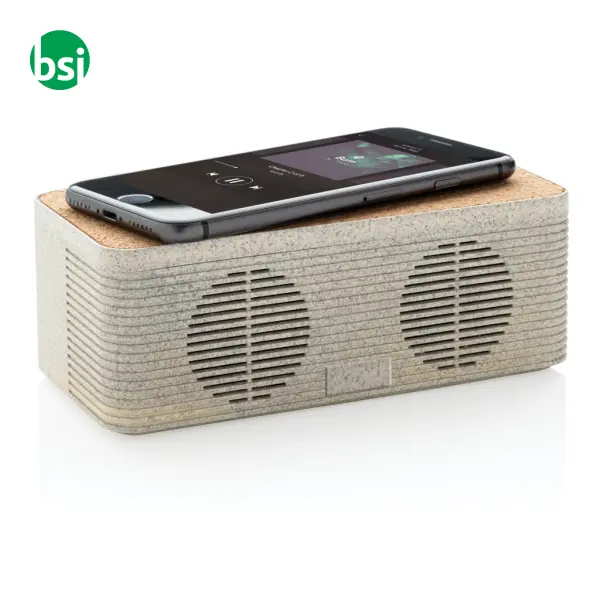 Wheatstraw wireless charging speaker -  3