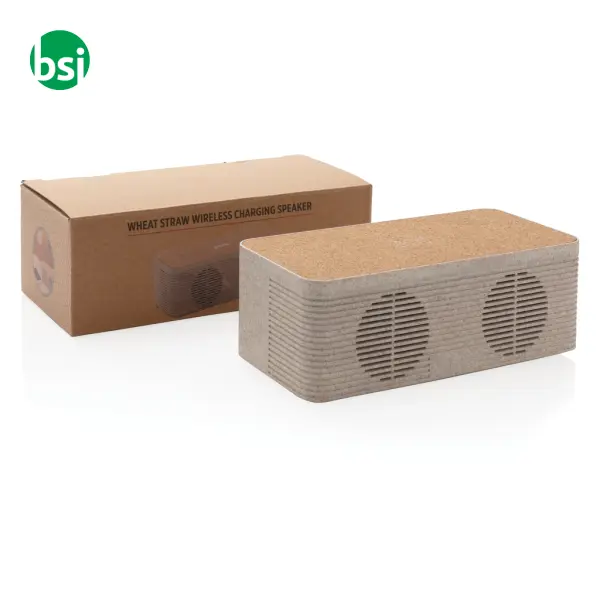 Wheatstraw wireless charging speaker -  7