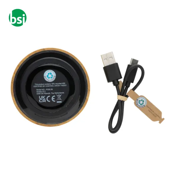 RCS recycled plastic and bamboo 3W wireless -  5