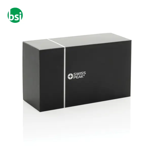 Swiss Peak RCS recycled aluminium 10W bass speaker -  3