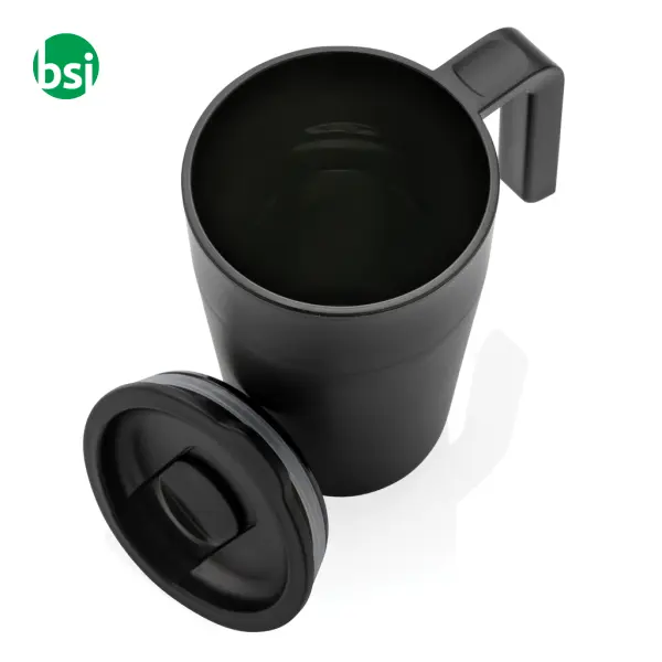 GRS Recycled PP and SS mug with handle -  7
