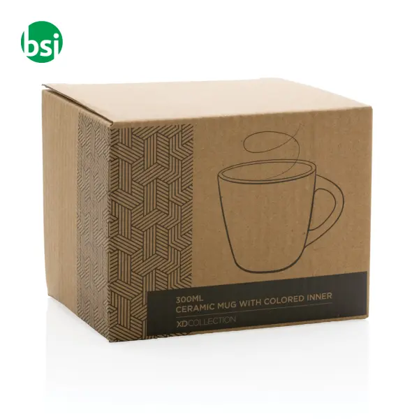 Ceramic mug with coloured inner -  4