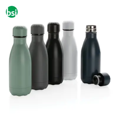 Solid colour vacuum stainless steel bottle 260ml