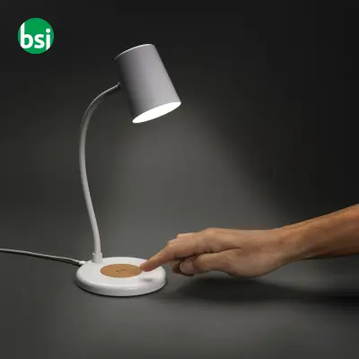 Zenara RCS rPlastic and cork 15W wireless desk lamp - Immagine 6