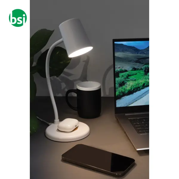 Zenara RCS rPlastic and cork 15W wireless desk lamp -  10