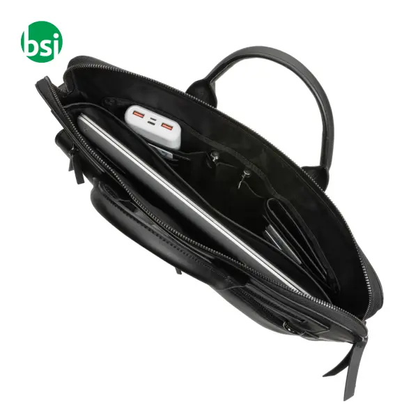 Swiss Peak GRS recycled PU 14 inch laptop bag -  5