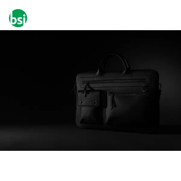 Swiss Peak GRS recycled PU 14 inch laptop bag -  7