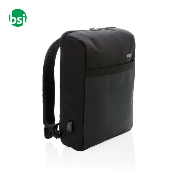 Swiss Peak 15'' anti-theft RFID & USB backpack PVC -  1