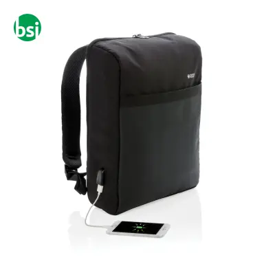 Swiss Peak 15'' anti-theft RFID & USB backpack PVC - Immagine 3