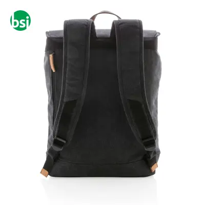 Canvas laptop backpack PVC free - Immagine 4