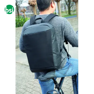 Madrid anti-theft RFID USB laptop backpack PVC - Immagine 10