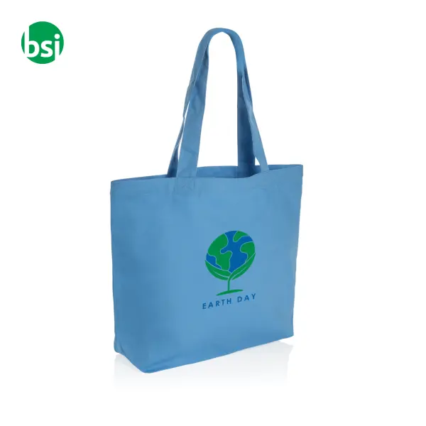 Impact Aware 240 gsm rcanvas shopper w/pocket -  5