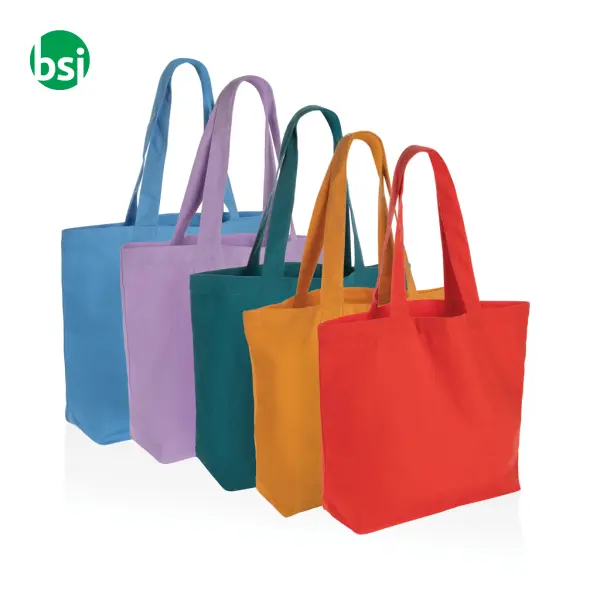 Impact Aware 240 gsm rcanvas shopper w/pocket -  1