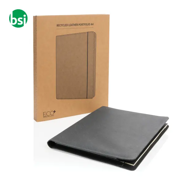 Recycled leather A4 portfolio -  7