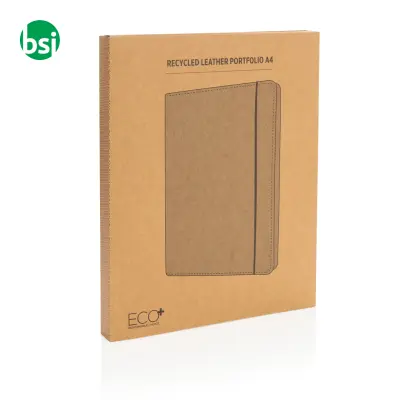 Recycled leather A4 portfolio - Immagine 8