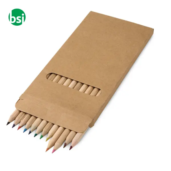 CROCO Pencil box with 12 coloured pencils -  7