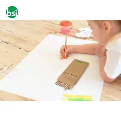 CROCO Pencil box with 12 coloured pencils - Immagine 5