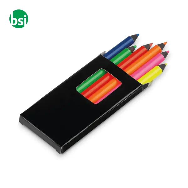 MEMLING Pencil box with 6 coloured pencils -  9