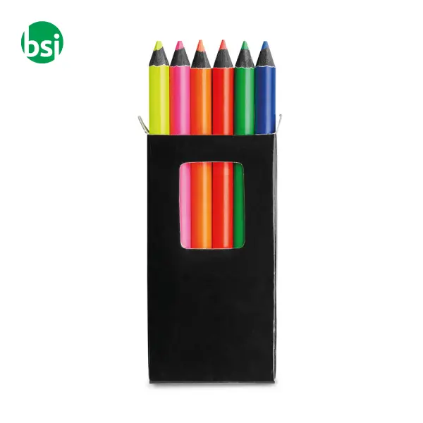MEMLING Pencil box with 6 coloured pencils -  2
