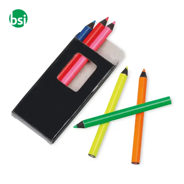 MEMLING Pencil box with 6 coloured pencils -  5