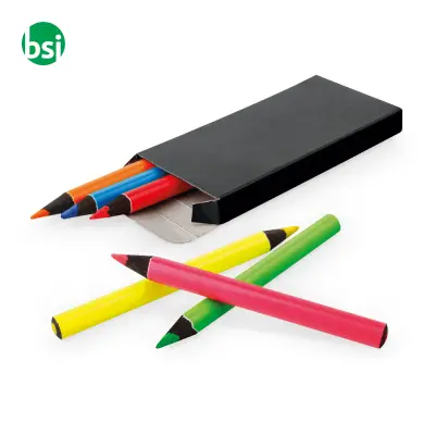 MEMLING Pencil box with 6 coloured pencils - Immagine 6