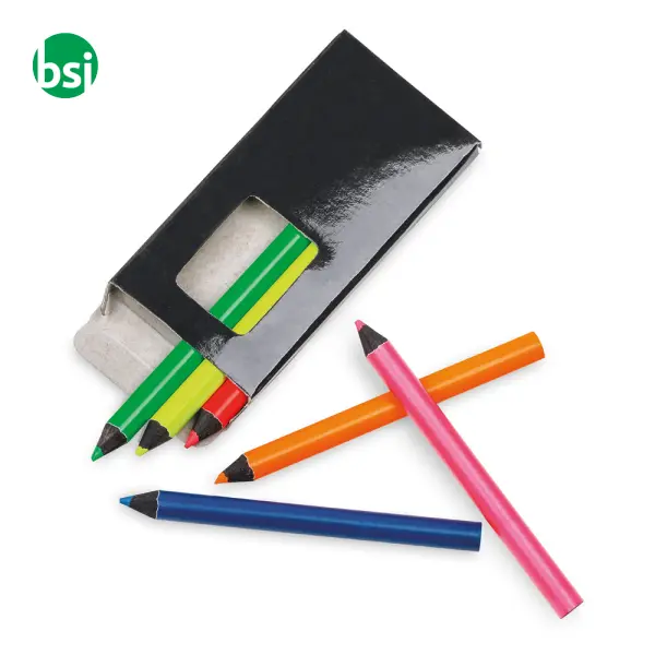 MEMLING Pencil box with 6 coloured pencils -  7