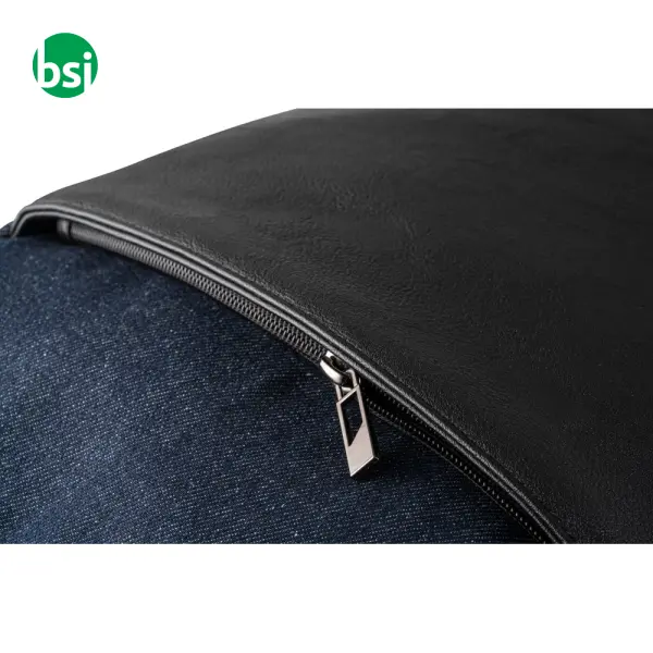 15.6 Laptop backpack - denim and PU - DIVERGENT -  4