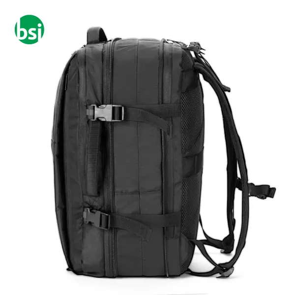 Recycled polyester travel backpack - DALLAS -  4