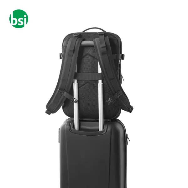 Recycled polyester travel backpack - DALLAS -  5