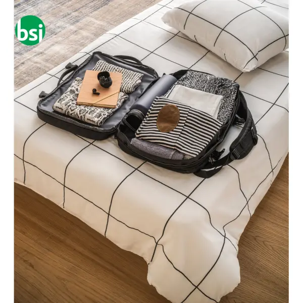 Recycled polyester travel backpack - DALLAS -  9