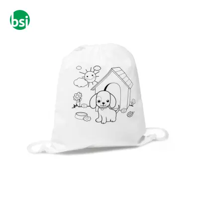 DRAWS Children's colouring drawstring bag - Immagine 4