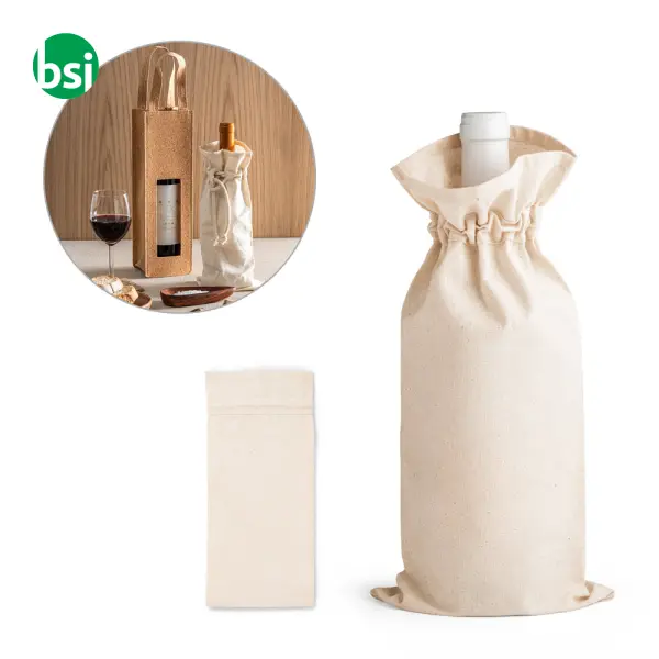 Cotton bag for bottle 180 gr - JEROME -  1