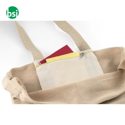 Juco bag 275 gr with inner pocket - PADOVA - Immagine 3